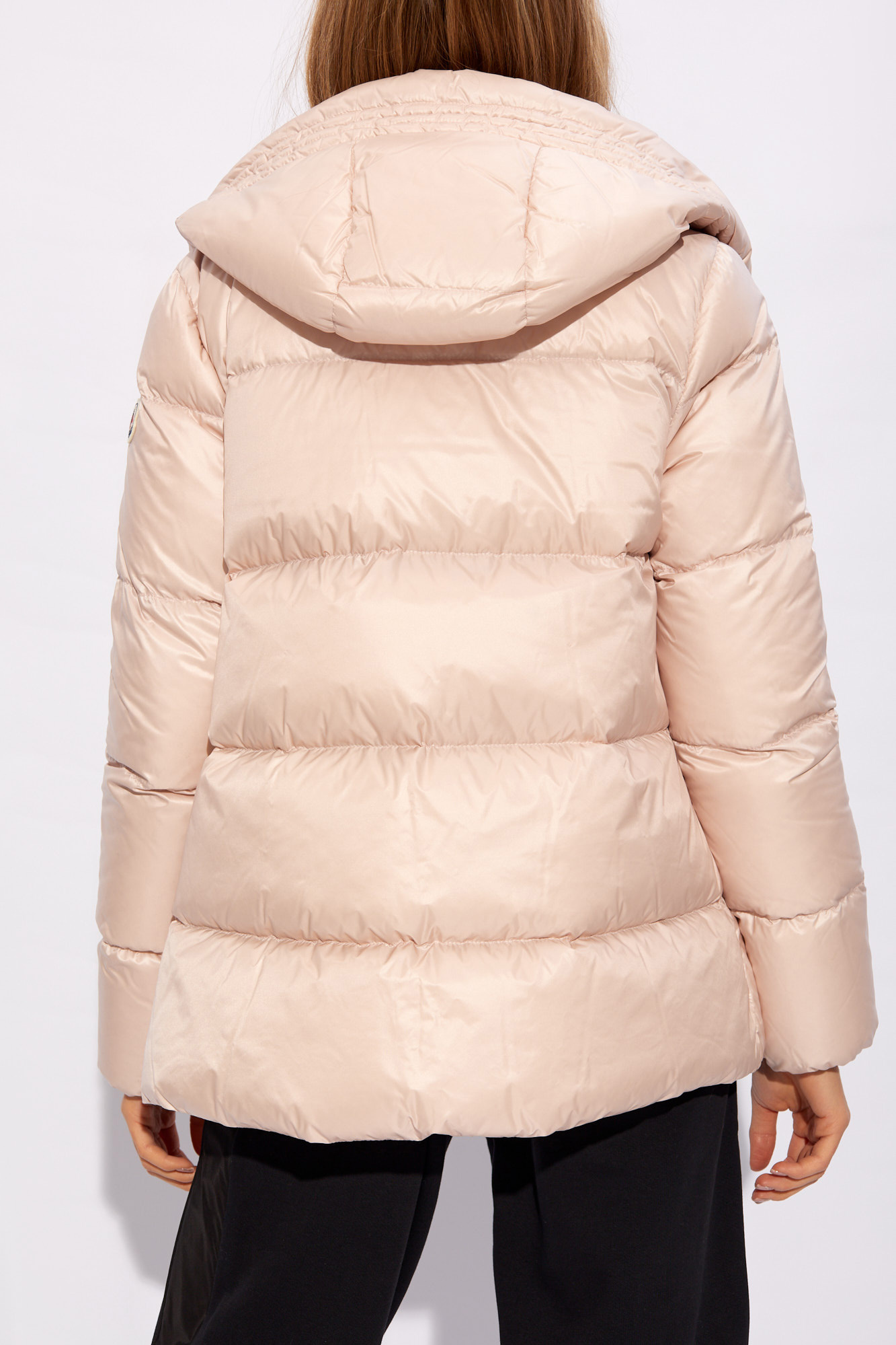 Pink Seritte down jacket Alberta Moncler Miss Selfridge Petite Schwarzes Sweatshirt Kleid mit Ruschenarmeln Leste SchaferandweinerShops Timor